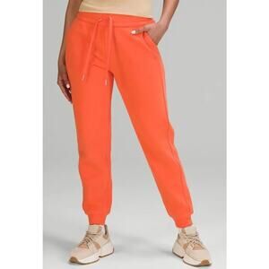 Lululemon scuba high rise jogger warm coral size 8